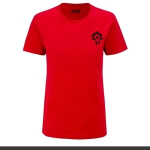 Blizzard World of Warcraft WoW Womens Red Horde Tee Shirt Sz 2XL